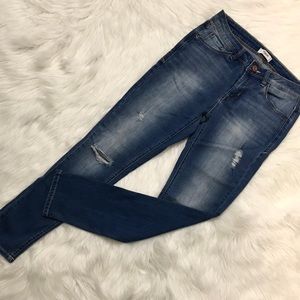 Kensie Effortless Ankle Mid-Rise Jeans
